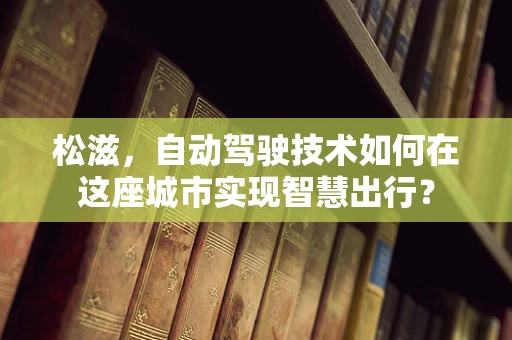 松滋，自动驾驶技术如何在这座城市实现智慧出行？