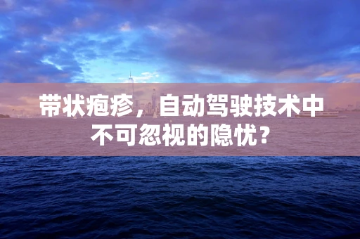 带状疱疹，自动驾驶技术中不可忽视的隐忧？