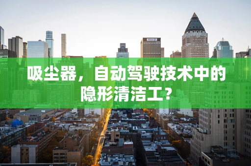 吸尘器，自动驾驶技术中的隐形清洁工？