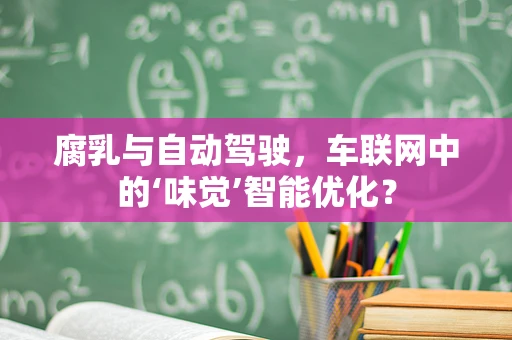 腐乳与自动驾驶，车联网中的‘味觉’智能优化？