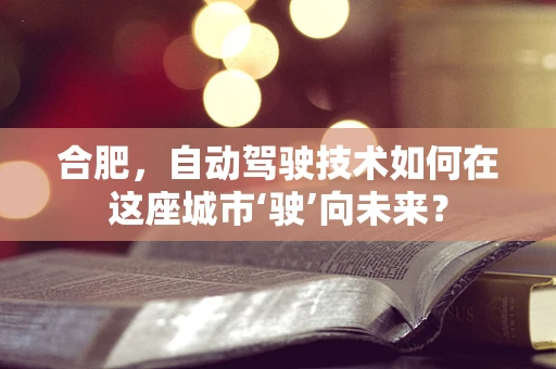 合肥，自动驾驶技术如何在这座城市‘驶’向未来？