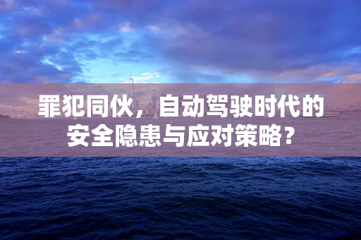 罪犯同伙，自动驾驶时代的安全隐患与应对策略？