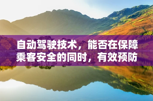 自动驾驶技术，能否在保障乘客安全的同时，有效预防梅毒等性传播疾病的传播？