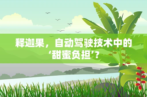 释迦果，自动驾驶技术中的‘甜蜜负担’？