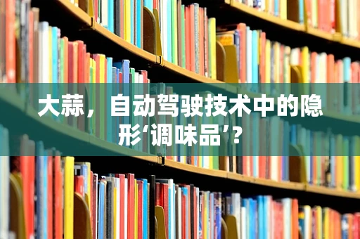 大蒜，自动驾驶技术中的隐形‘调味品’？