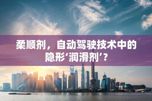 柔顺剂，自动驾驶技术中的隐形‘润滑剂’？