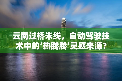 云南过桥米线，自动驾驶技术中的‘热腾腾’灵感来源？