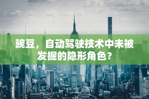 豌豆，自动驾驶技术中未被发掘的隐形角色？