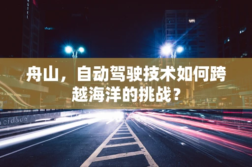 舟山，自动驾驶技术如何跨越海洋的挑战？